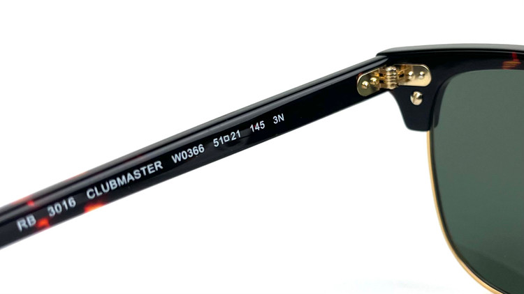 عینک آفتابی اورجینال ریبن مدل کلاب مستر CLUBMASTER RB3016