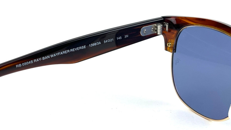 عینک آفتابی اورجینال ریبن مدل کلاب مستر ریورس RAYBAN CLUBMASTER REVERSE RB0504S